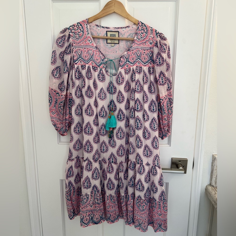 Bell Collection block print Dress size Small